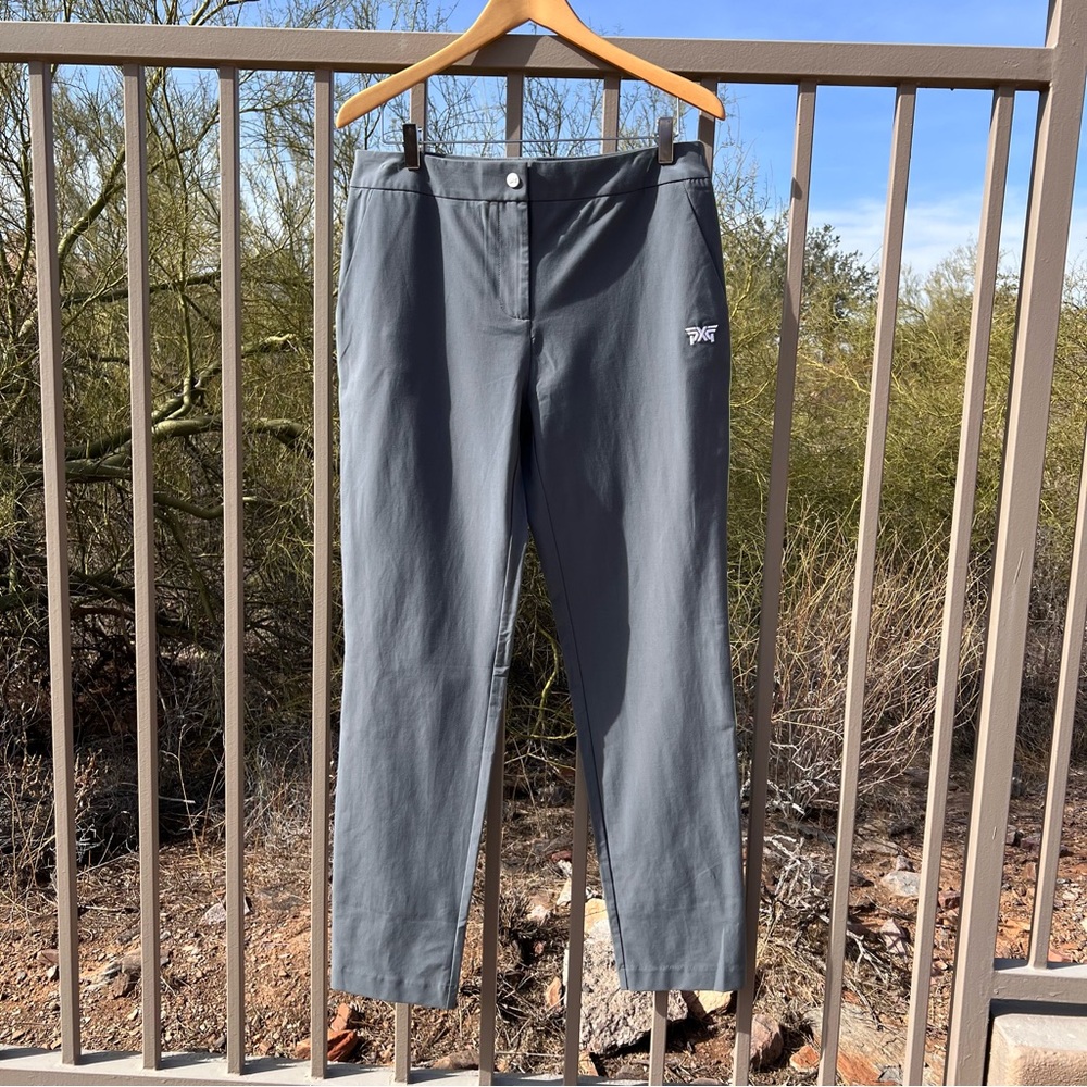⬇️💲PXG NWT Women’s Golf Pants Size XL Color Charcoal (On Tag) W\Light Lime Green